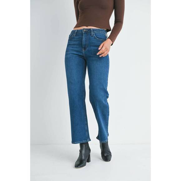 Just Black mid rise slim wide leg jean main image 0